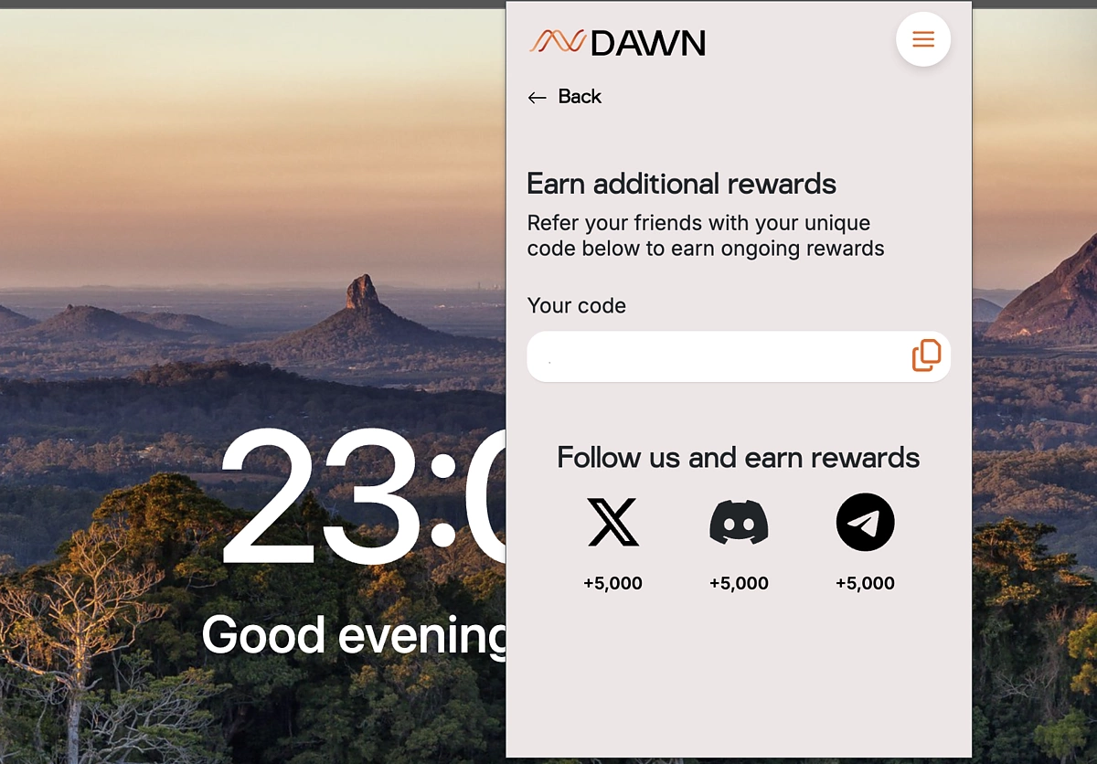 Person installing Dawn Internet antenna and earning DAWN tokens