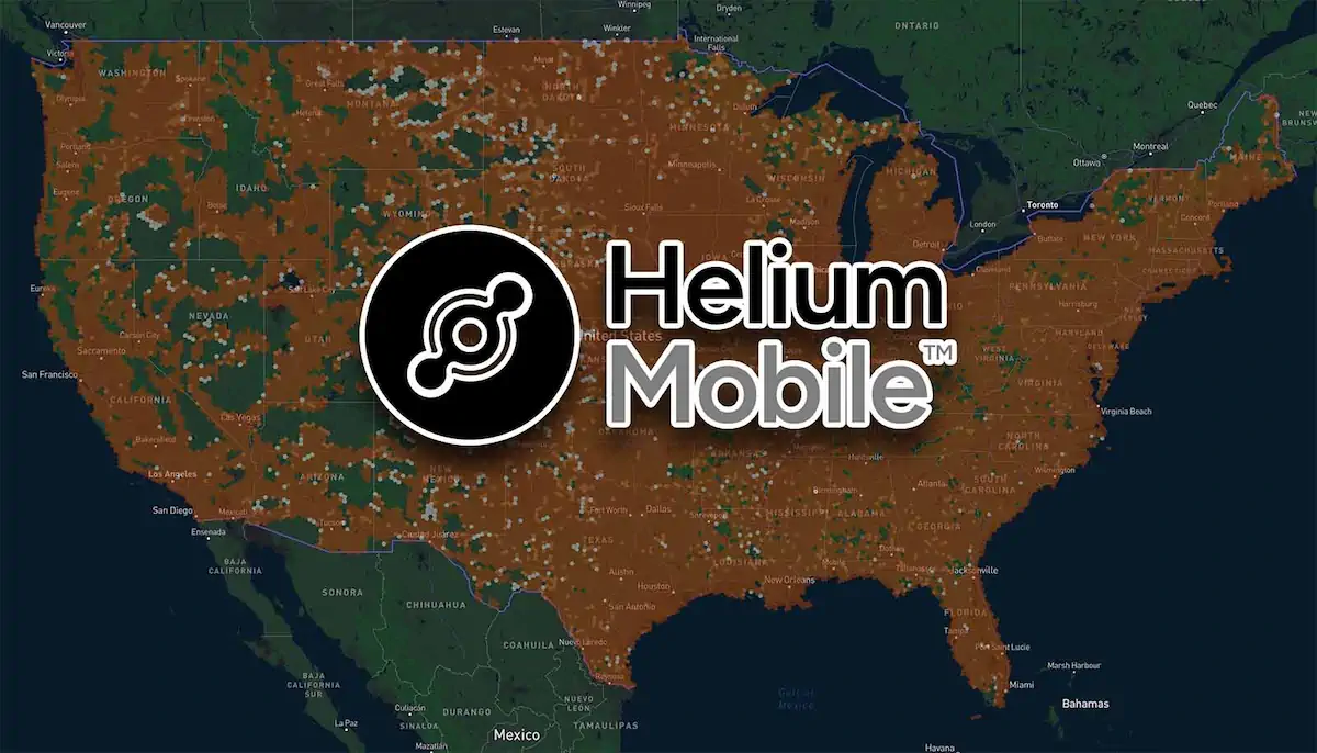AT&T Helium hotspot roaming map